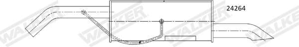 Rear Muffler 25264 - image 2