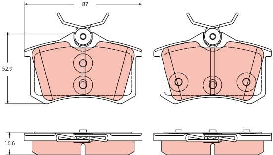 Brake Pad Set, disc brake GDB2357