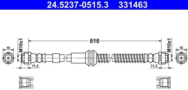 Brake Hose 24.5237-0515.3 - image 2