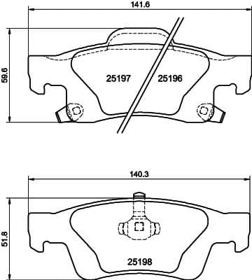 Brake Pad Set, disc brake 8DB 355 040-031 - image 4
