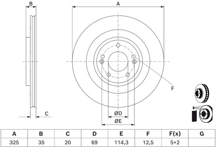 Brake Disc 0986479J23 - image 5