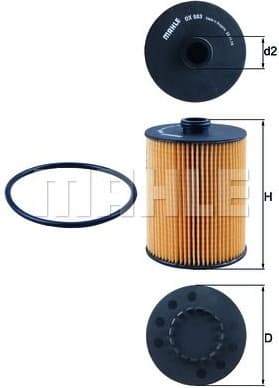Filter oil OX983D