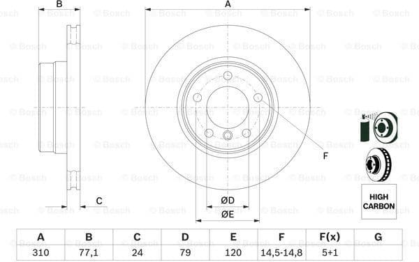 Brake Disc 0986479055 - image 6