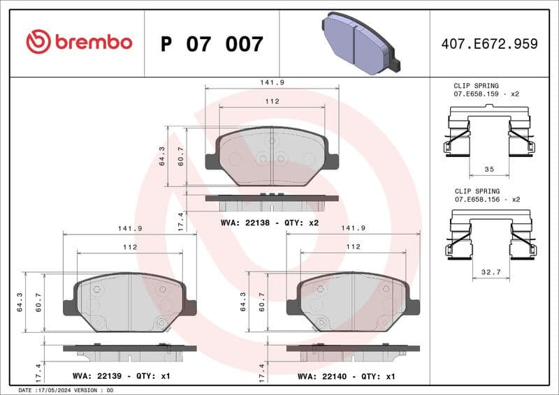Brake Pad Set, disc brake PRIME LINE P07007 - image 3