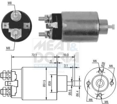 Solenoid Switch, starter 46095