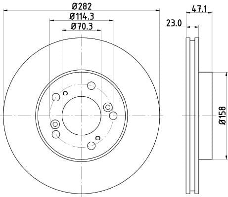 Brake Disc 8DD 355 107-131 - image 4