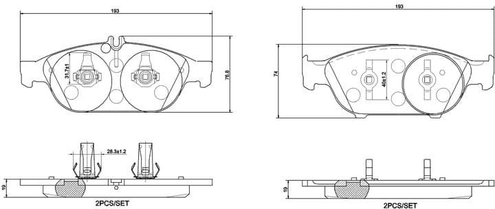 Brake Pad Set, disc brake PRIME LINE P 50 106 - image 2