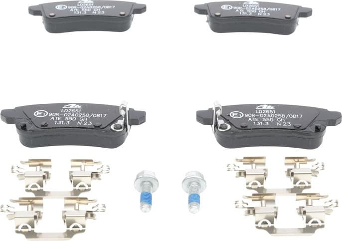 Brake Pad Set, disc brake ATE Ceramic 13.0470-2651.2 - image 2