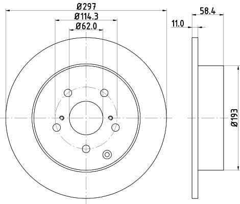 Brake Disc 8DD 355 116-811 - image 2