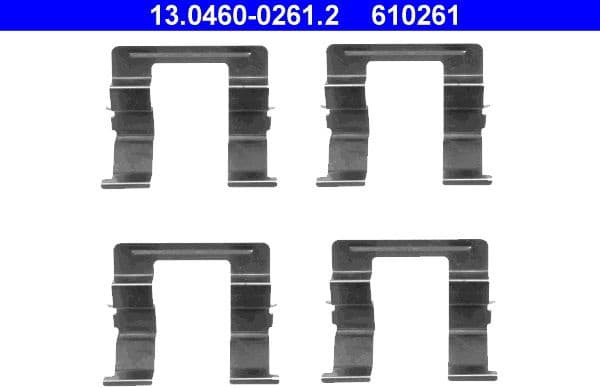 Accessory Kit, disc brake pad 13.0460-0261.2