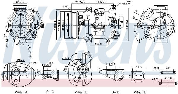Compressor, air conditioning ** FIRST FIT ** 891069
