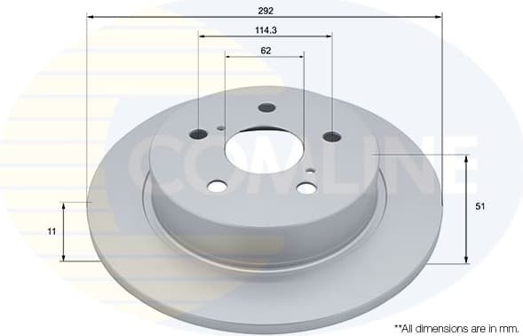 Brake Disc COATED ADC5268