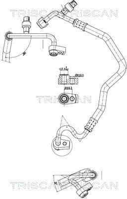High/Low-pressure Line, air conditioning 9010 16026