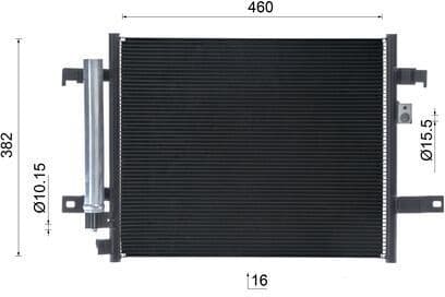 Condenser, air conditioning BEHR AC1071000S - image 9