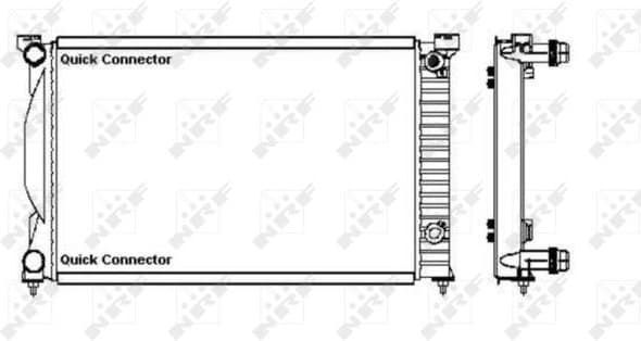 Radiator, engine cooling 50543