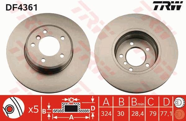 Brake Disc DF4361 - image 4
