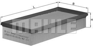 Filter air LX583 - image 2