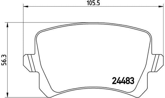Brake pads rear, Top Quality P85109