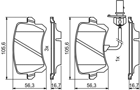 Brake Pad Set, disc brake 0986494814 - image 14