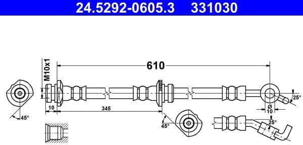 Brake Hose 24.5292-0605.3 - image 3