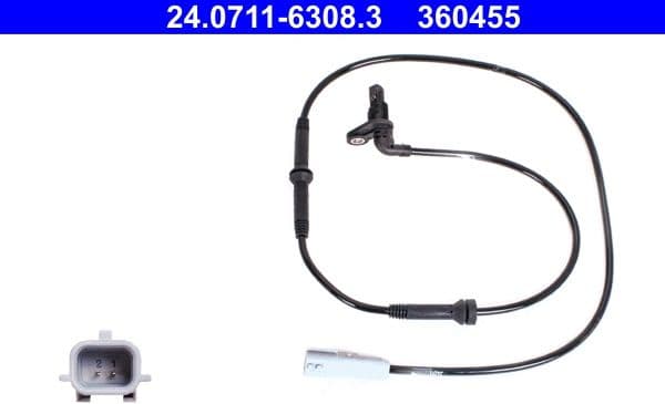 Sensor, wheel speed 24.0711-6308.3 - image 2