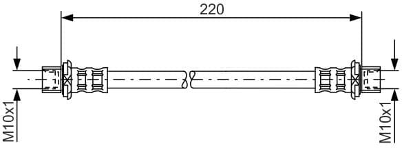 Brake Hose 1 987 481 132 - image 2