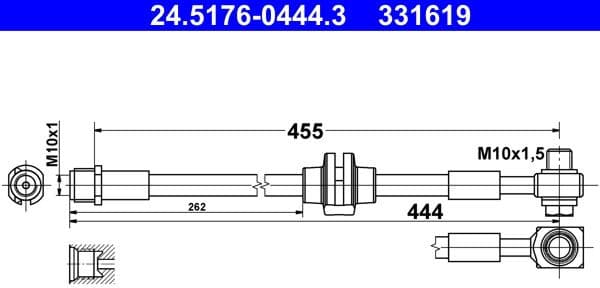 Brake Hose 24.5176-0444.3 - image 2