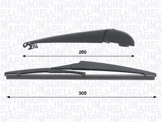 Wiper Arm Set, window cleaning 000723180434