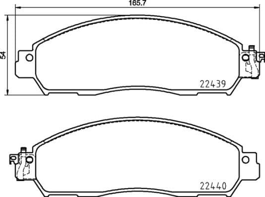 Brake Pad Set, disc brake PRIME LINE P56120 - image 3