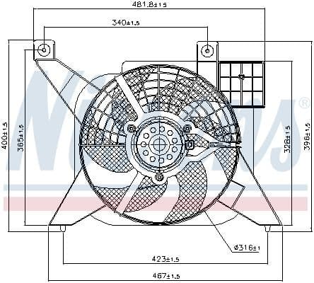 Fan, engine cooling 85476 - image 6
