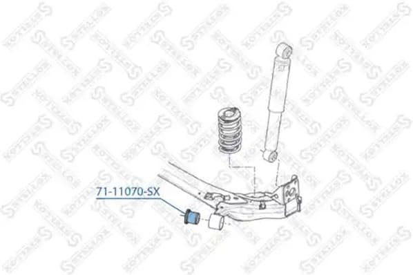 Bushing, axle beam 71-11070-SX