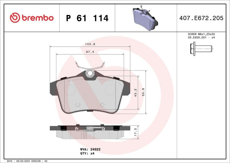 Brake Pad Set, disc brake PRIME LINE P61114 - image 3
