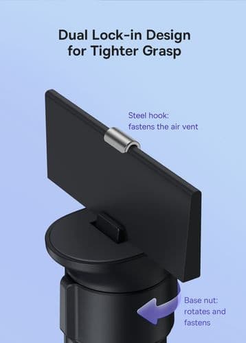 Automobilinis latoklis 4.7-6.7" ekranų telefonams, juodas - Autoera - image 8