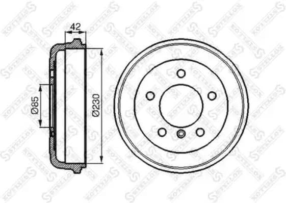 Brake Drum 6026-3301-SX