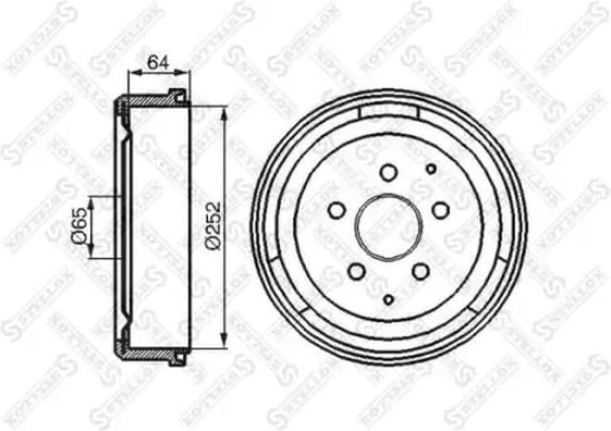 Brake Drum 6026-4706-SX