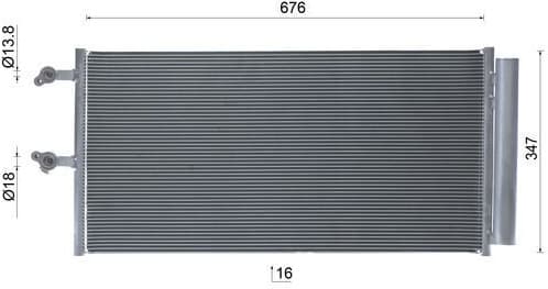 Condenser, air conditioning BEHR AC1142000S - image 10