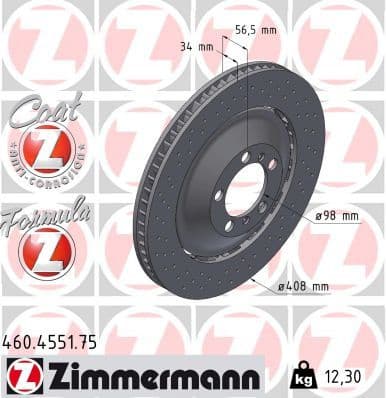 Brake Disc FORMULA Z BRAKE DISC 460.4551.75