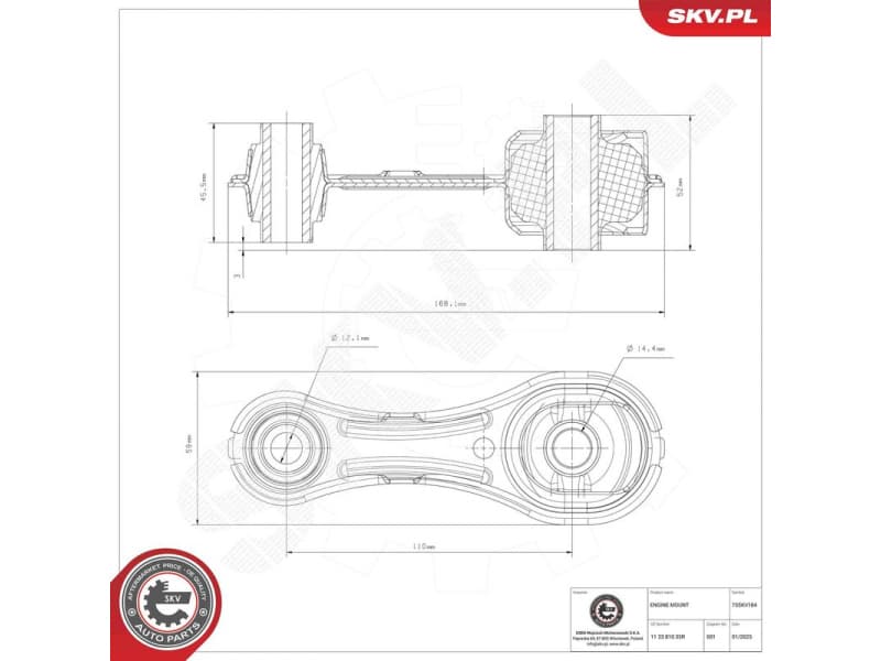 Mounting, engine 75SKV184 - image 4