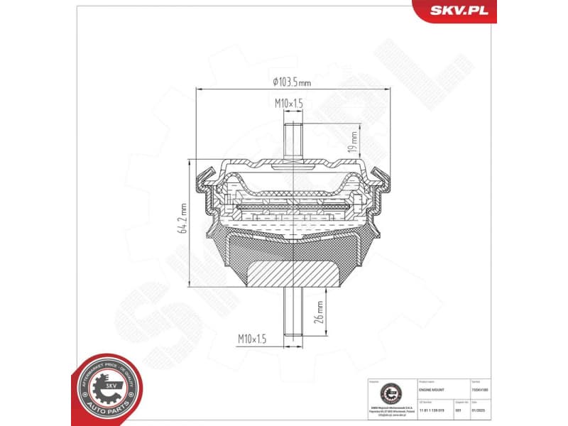 Mounting, engine 75SKV180 - image 6