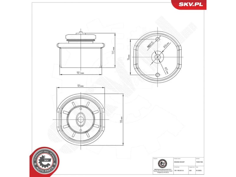 Mounting, engine 75SKV186 - image 5