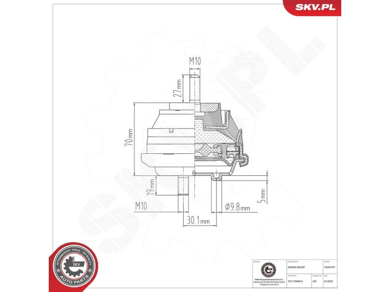 Mounting, engine 75SKV197 - image 6