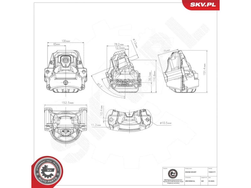 Mounting, engine 75SKV171 - image 7