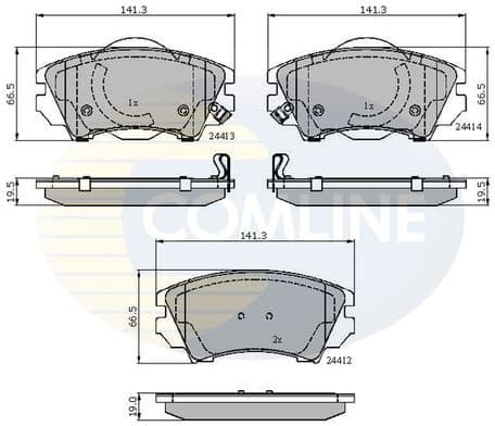 Brake pads front CBP31680