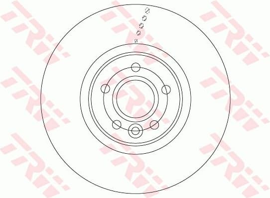 Brake Disc TRW SINGLE DF6676S - image 2