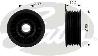 Deflection/Guide Pulley, V-ribbed belt DriveAlign™ T38016