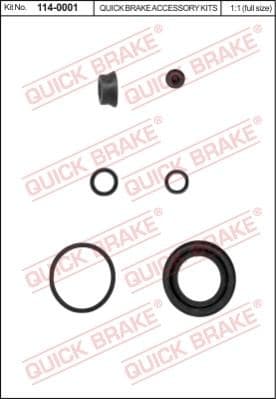 Brake caliper rear repair kit 114-0001 - image 2