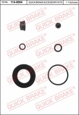 Brake caliper rear repair kit 114-0004 - image 2