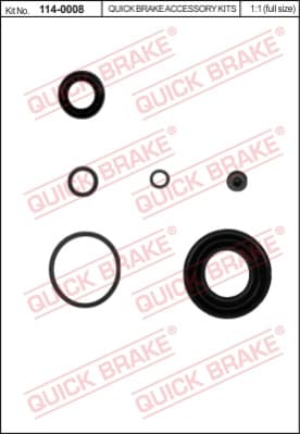 Brake caliper rear repair kit 114-0008 - image 2