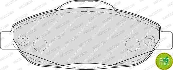 Brake pads front, Top Quality FDB4003 - image 2