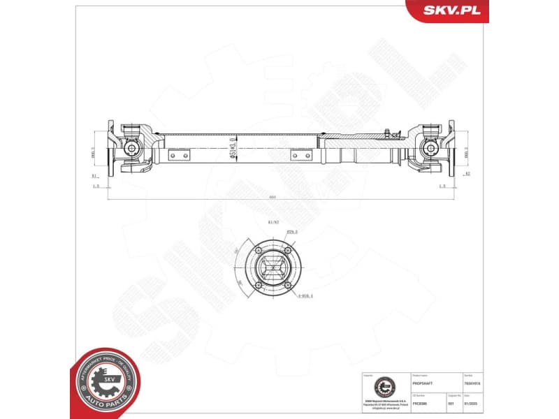 Drive Shaft 76SKV016